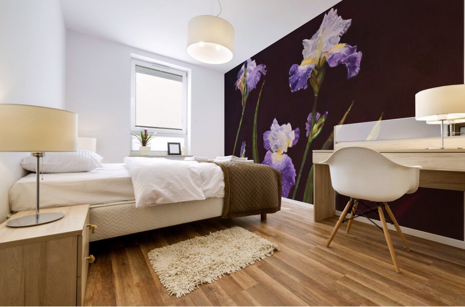 Irises Mural print