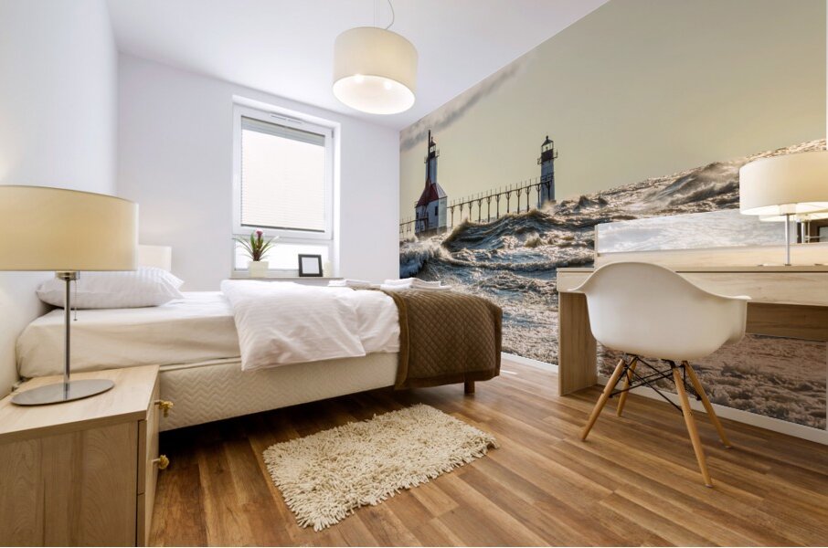 Golden Moment St Joseph Lighthouse Mural print