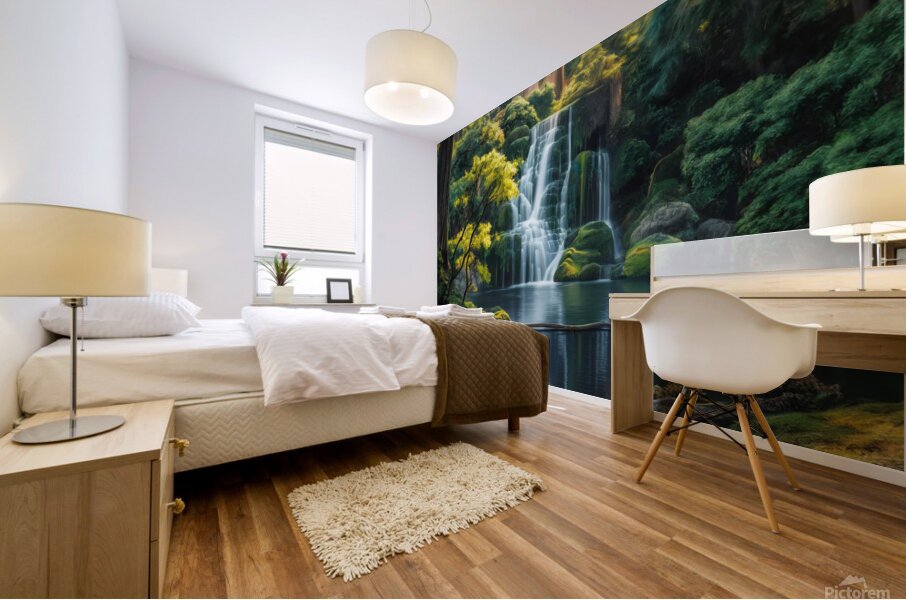 Tranquil Cascade Mural print