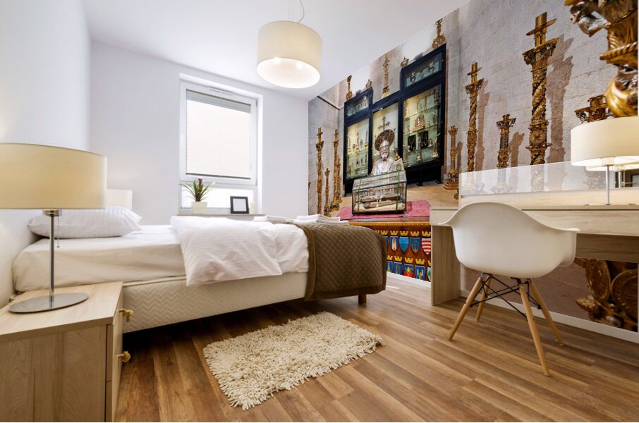 Apulia Puglia Italy. Bari. The Pontifical Basilica of Saint Nicholas Mural print