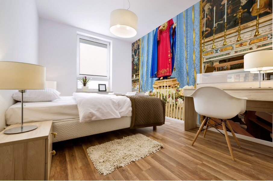 Salento. Apulia Puglia Italy. Gallipoli. The cathedral Mural print