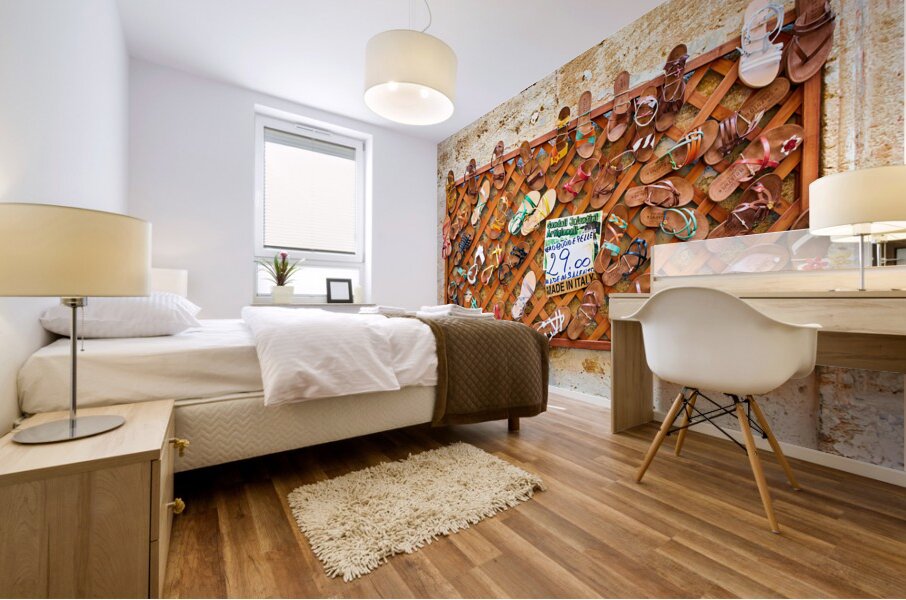 Apulia Puglia Salento Italy. Lecce. Traditional sandals Mural print