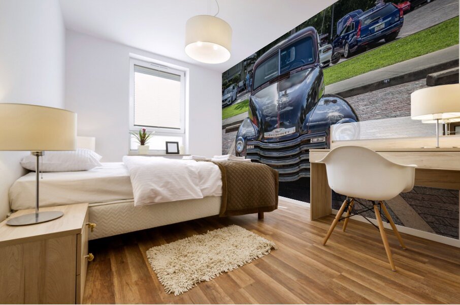 1950 Chevrolet Pick Up Truck Rat Rod 3100 X 6 Mural print