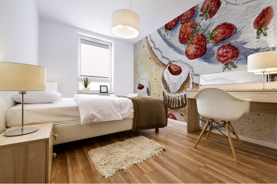 Un petit en-cas Mural print