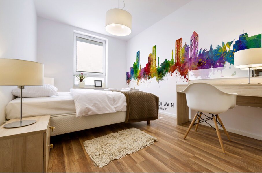 Umm Al Quwain Skyline Mural print