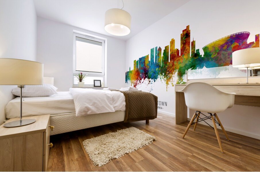 Cape Town South Africa Skyline Mural print