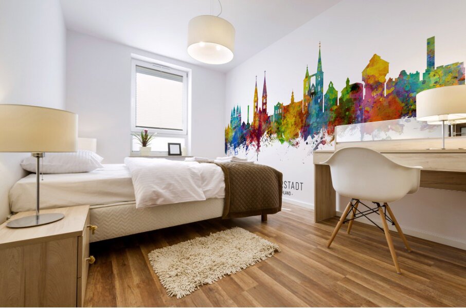 Halberstadt Germany Skyline Mural print