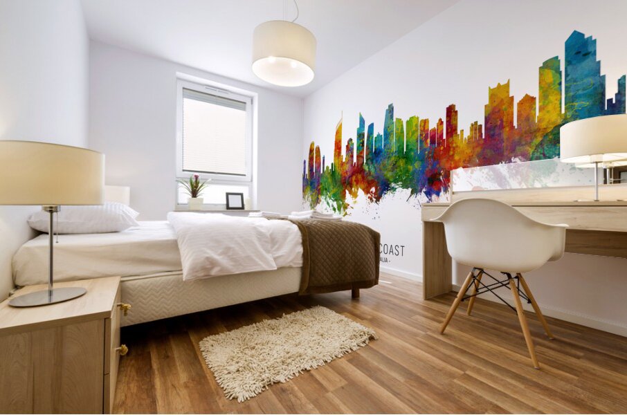 Gold Coast Australia Skyline Mural print