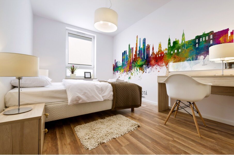 Bogota Colombia Skyline Mural print