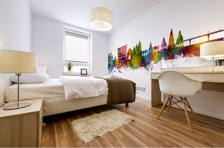 Pandharpur Skyline India Mural print