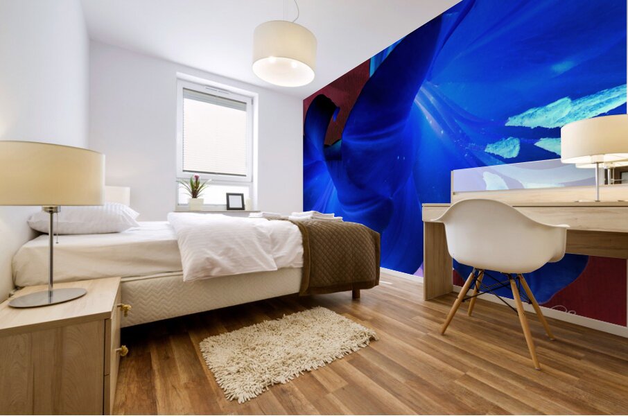  Abstract Colour Popping Lilies Mural print