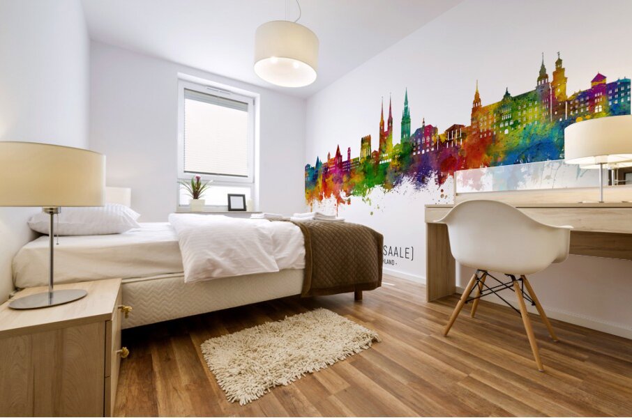 Halle Saale Germany Skyline Mural print