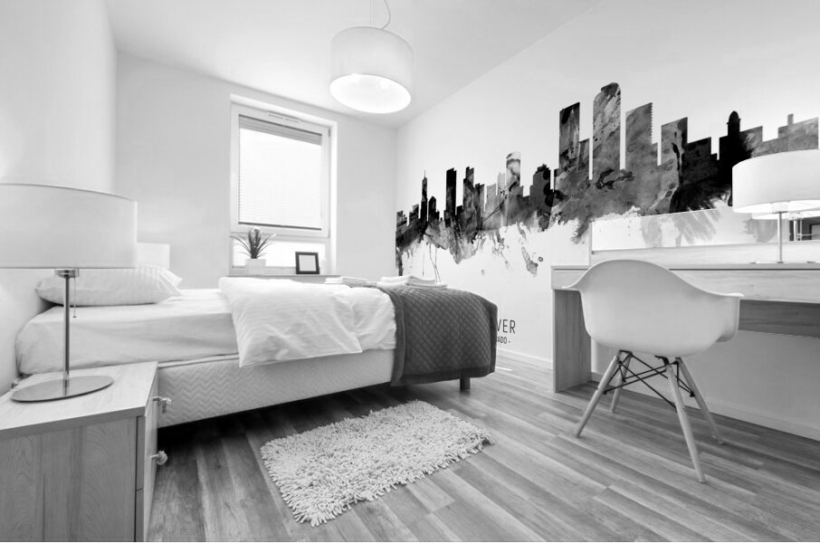 Denver Colorado Skyline Mural print