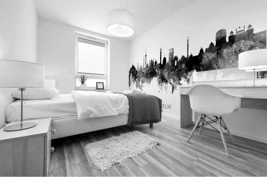 New Delhi India Skyline Mural print