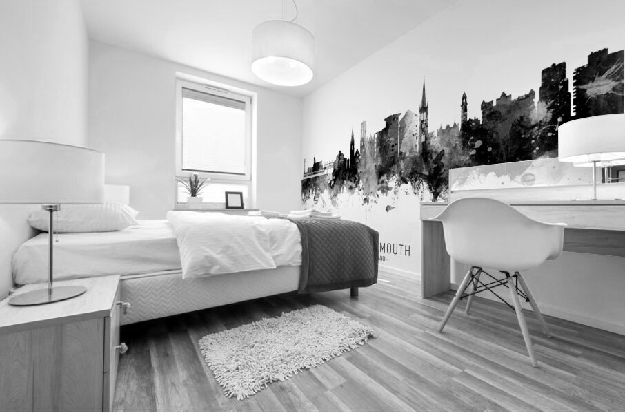 Bournemouth England Skyline Mural print