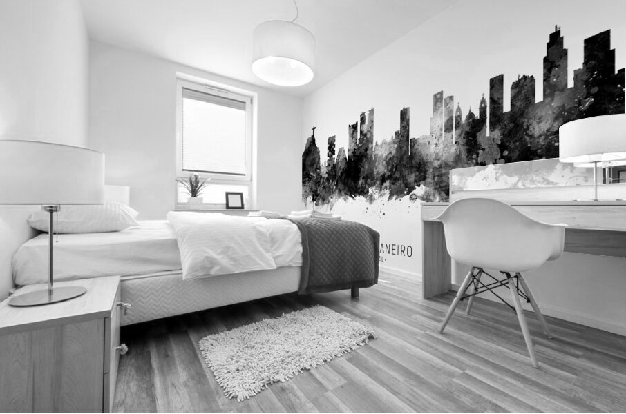 Rio de Janeiro Brazil Skyline Mural print