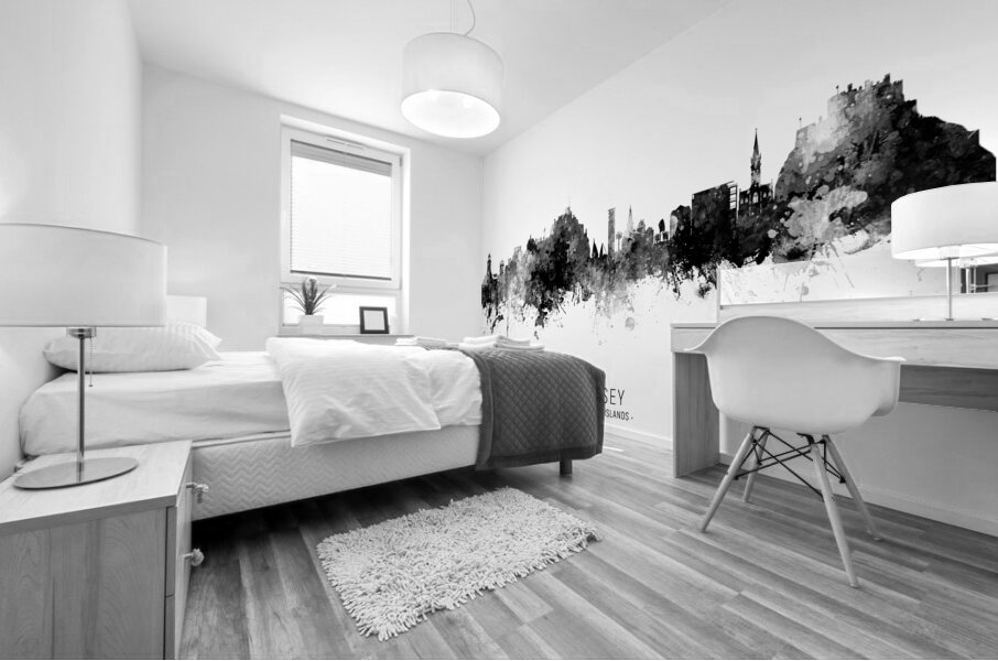 Jersey Channel Islands Skyline Mural print