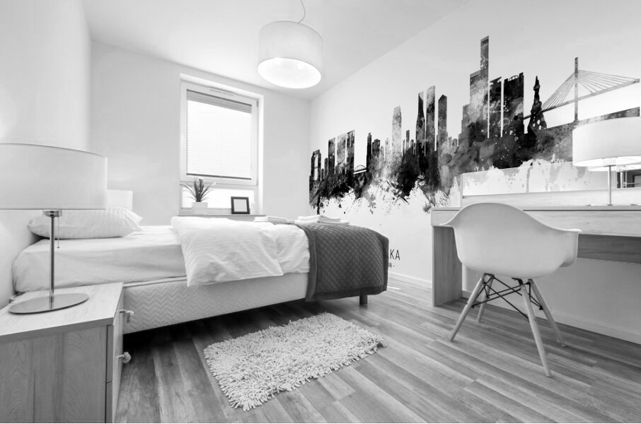 Osaka Japan Skyline Mural print