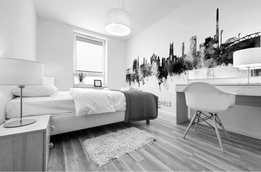 Huddersfield England Skyline Mural print