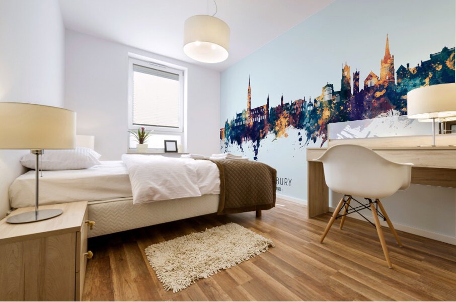 Salisbury England Skyline Mural print