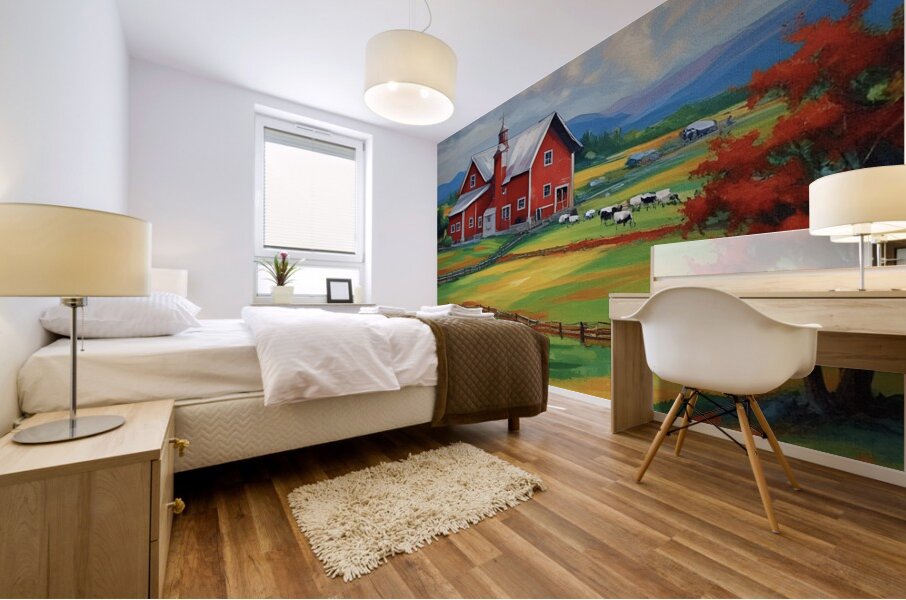 Pennsylvania Dairy Farm 2024 06 26 14 22 00 Mural print