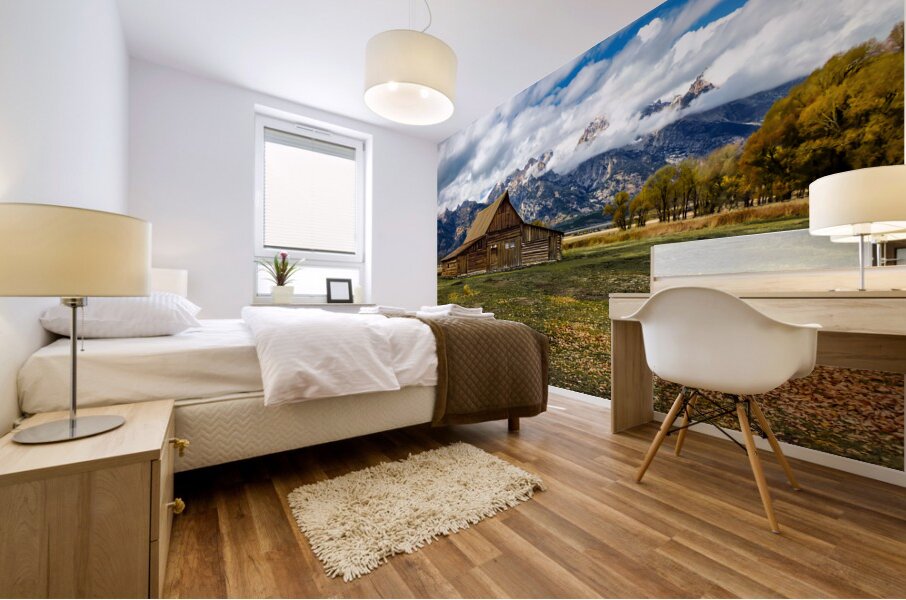 Grand Teton Moulton Mormon Barn Mural print