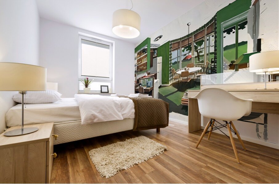 1950s kitchen art Mural print