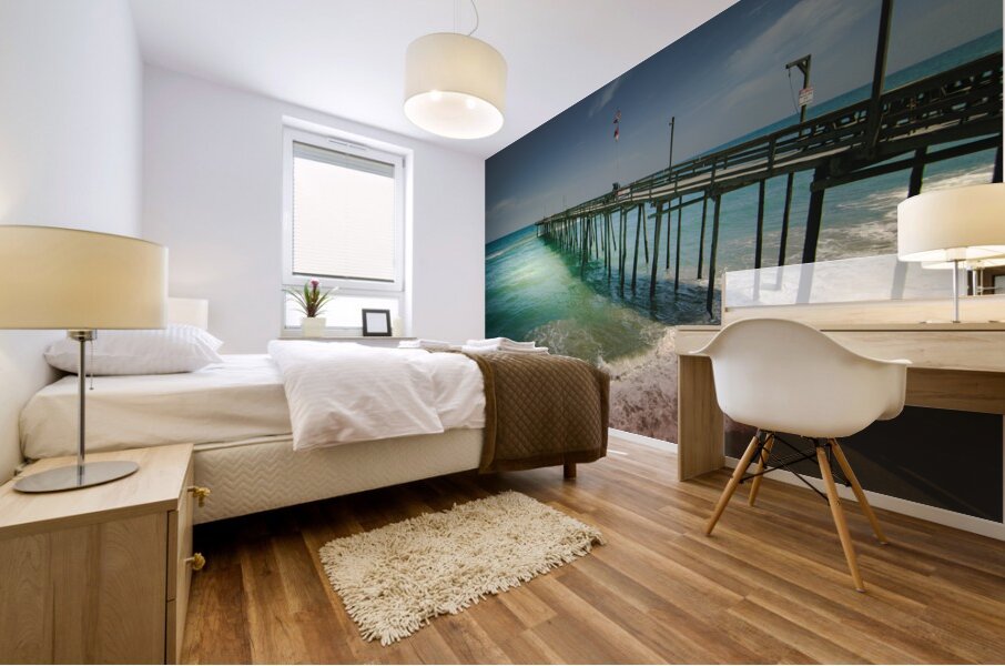 Nags Head Fishing Pier Mural print