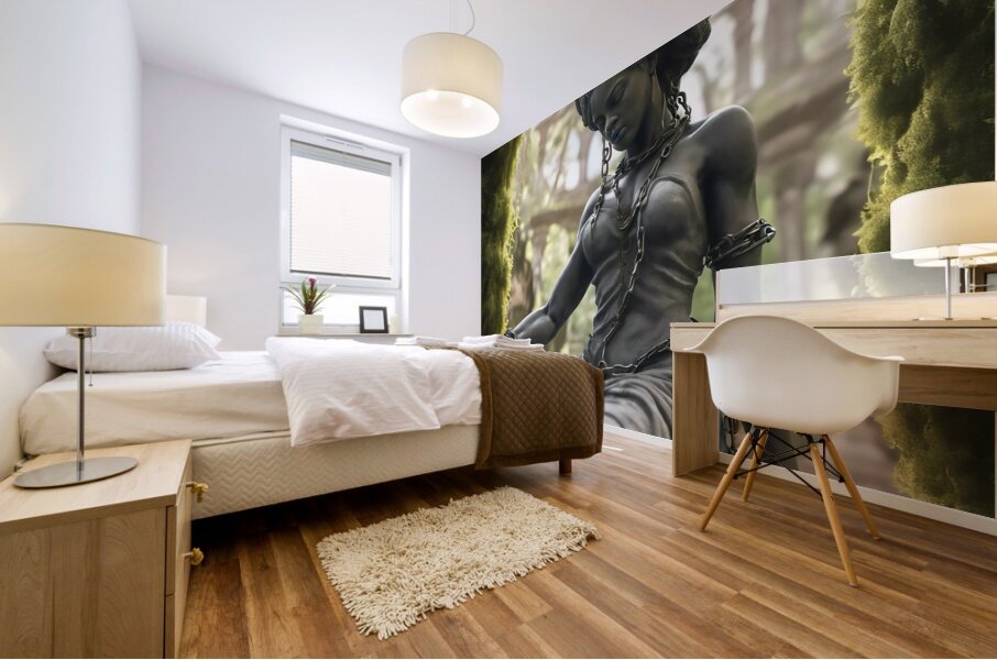 garden attendant Mural print