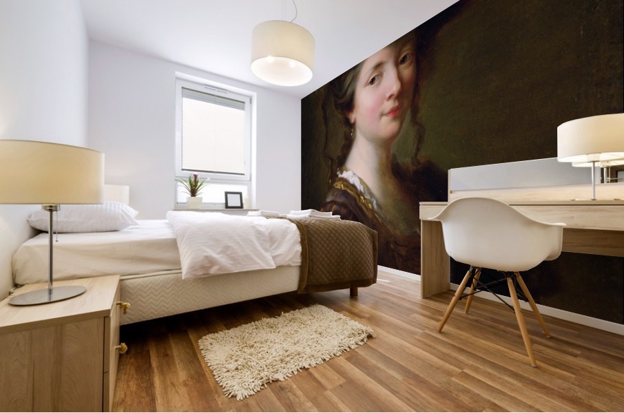 Portrait of a Lady by Alexis Grimou Mural print