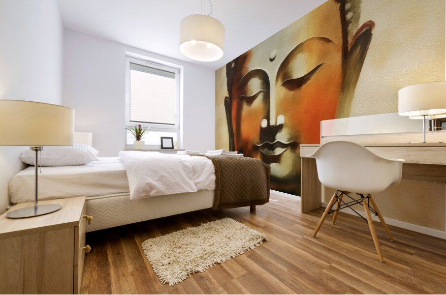 .Buddah Statue Mural print
