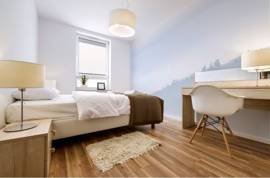 Winter mist Mural print