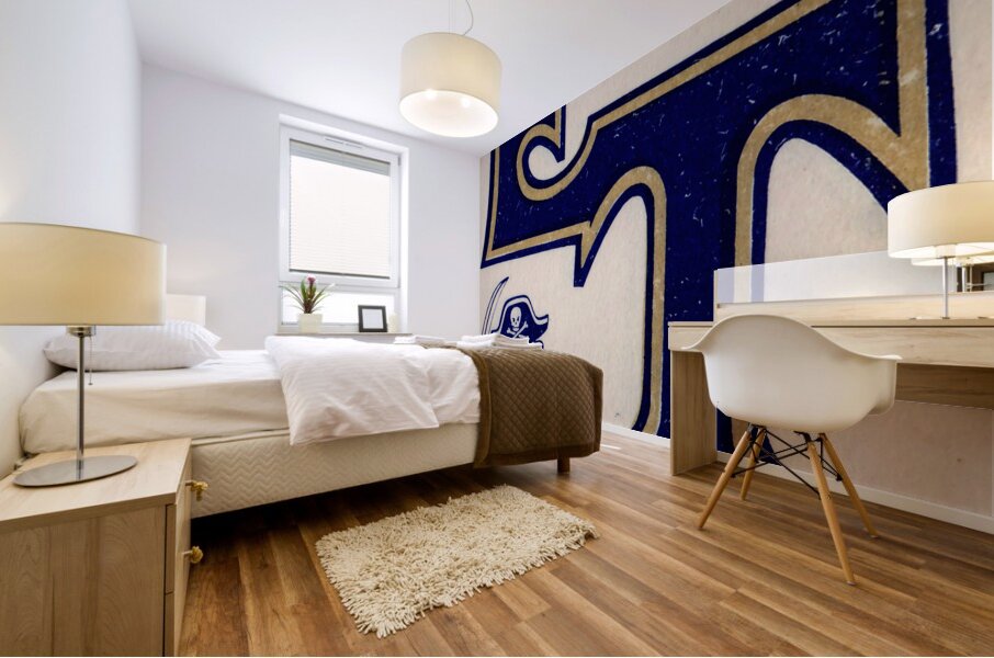 Vintage East Tennessee Bucs Art Mural print