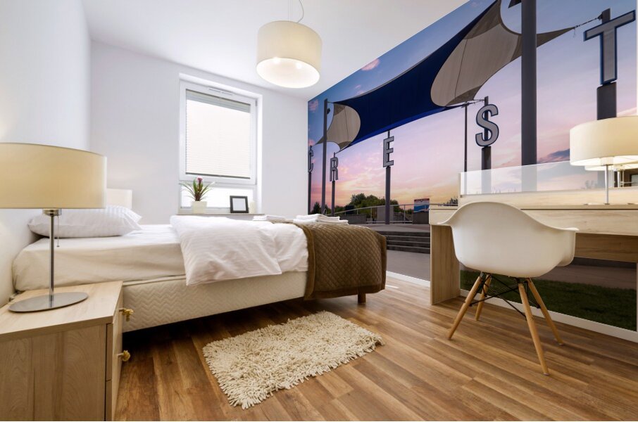 Centennial Park Sign in Wildwood Crest Sunrise Mural print