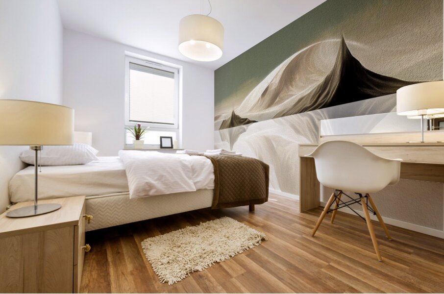 Icebergs Above and Beneath Mural print