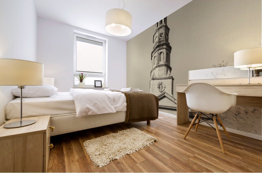 Old Charleston Church  Mural print