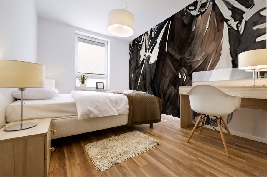 Race to Win: 1974 Horse Racing Art Mural print