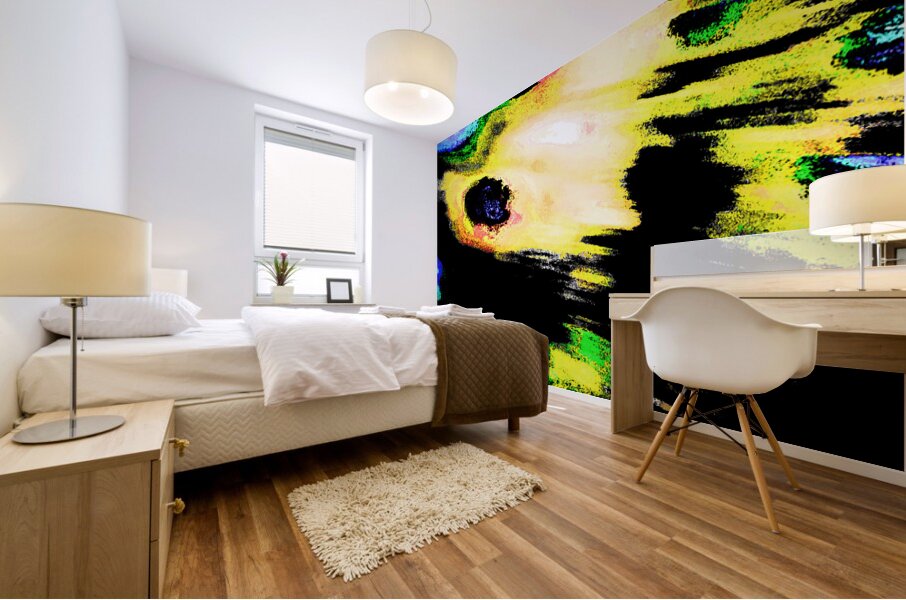 Abstract Chaotic Hues Mural print