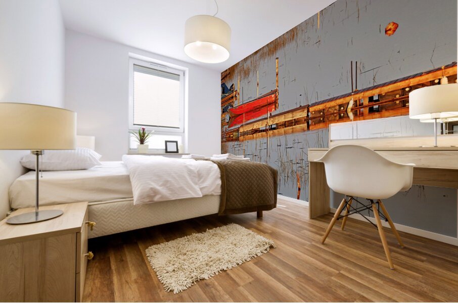 Docked At The Key River Mural print