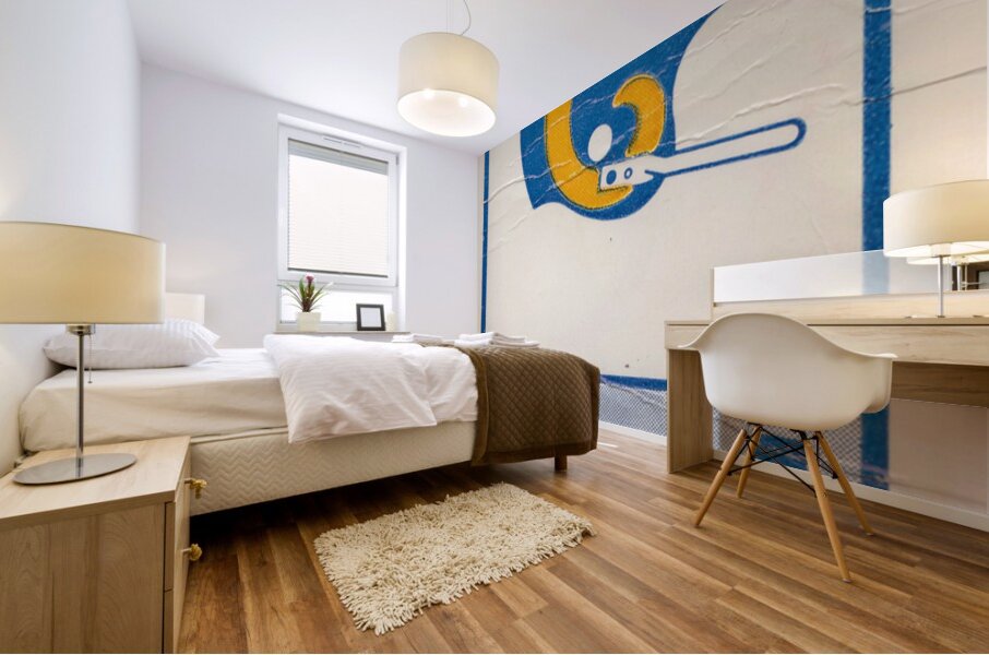 1978 Dallas Cowboys vs. LA Rams Ticket Art Mural print