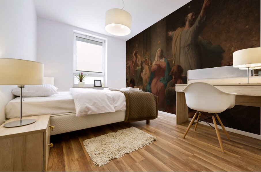 La Pentecôte [1864] by Felix–Henri Giacomotti [1828–1909] Mural print