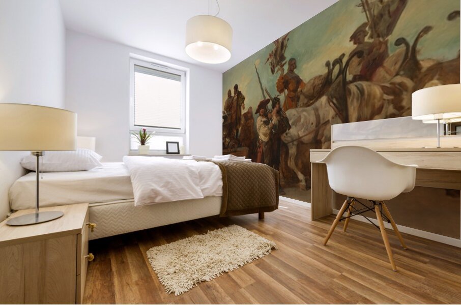 Entwurf zum Festzug 1879 – Die Schmiede [1879] by Hans Makart [1840–1884] Mural print