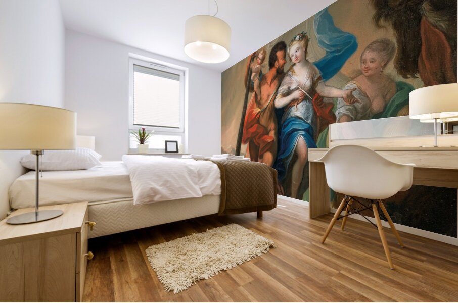 Perseus saving Andromeda [1741] by Josef Adam Ritter von Mölck [1714–1794] Mural print