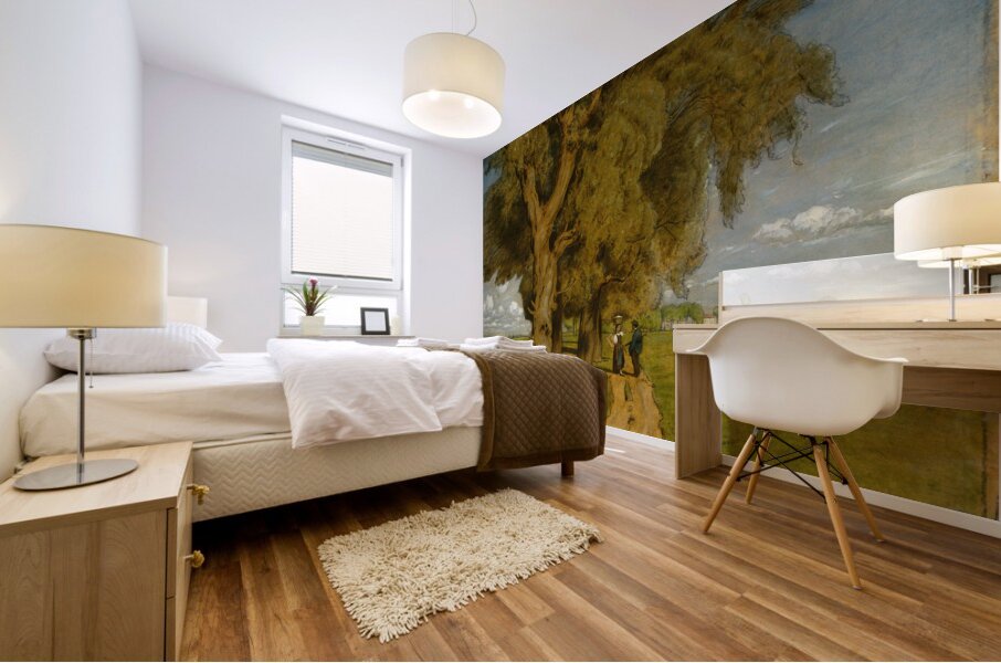 Summer [Landscape near Karlsruhe] [1891] by Hans Thoma [1839–1924] Mural print