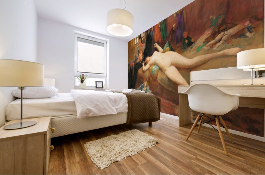 The Doll Man [1896] by Jean Veber [1864–1928] Mural print