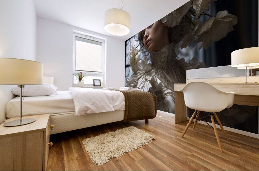 Ephemeral Flowers  Mural print