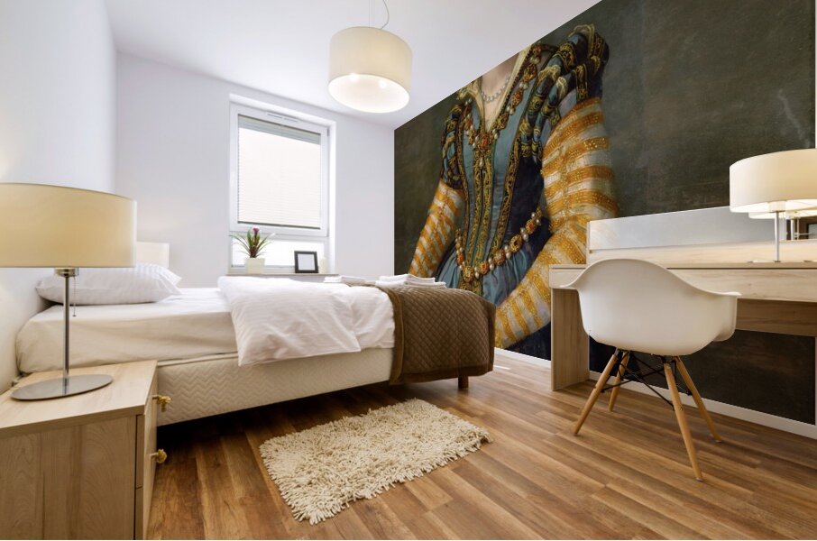 Portrait Of Maria De’ Medici [1540–1557] [Circa 1555] by Alessandro Allori [1535–1607] Mural print