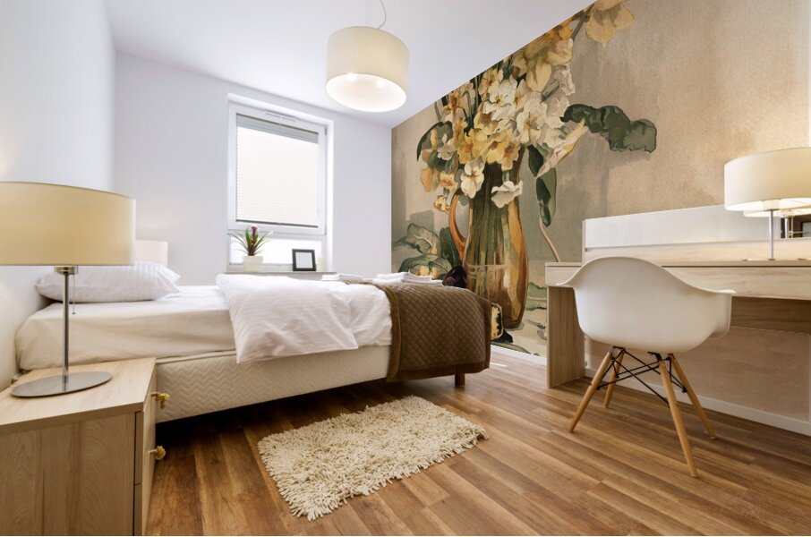 Jonquils [ca. 1861–1897] by Annie Nowell [1842–1935] Mural print