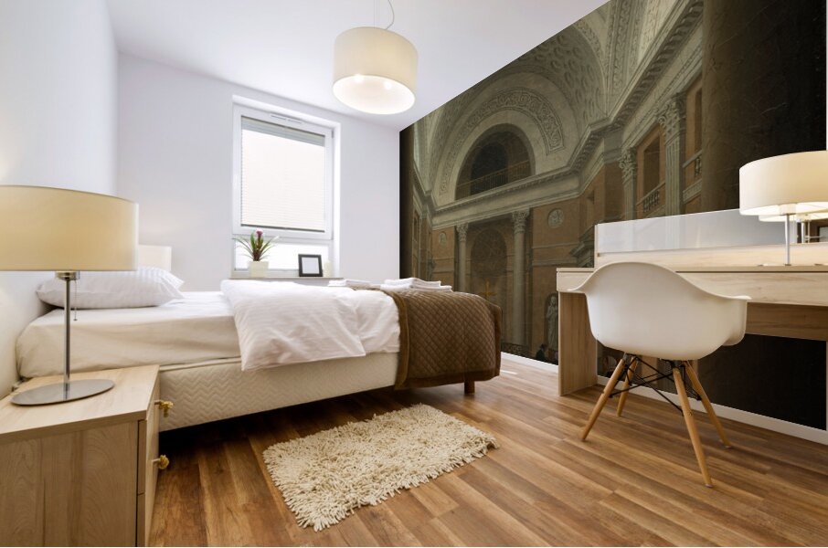 The Slotskirken of Christiansborg. Copenhagen [c. 1850s] by Heinrich Hansen [1821–1890] Mural print