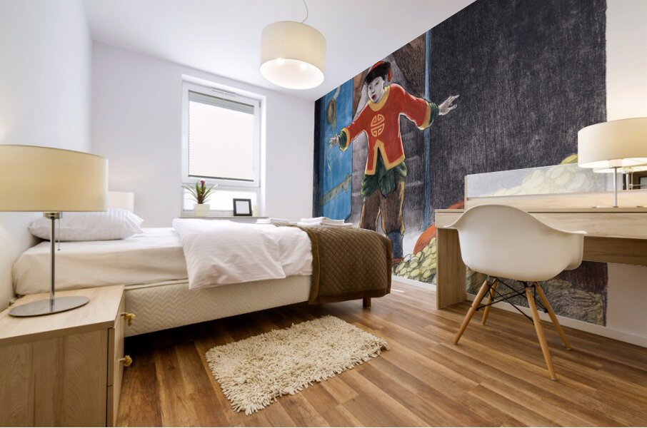 Aladdin and the Wonderful Lamp Mural print